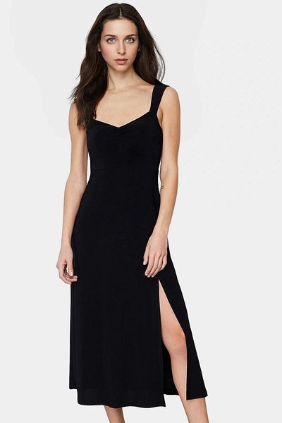 PayBuy A Line Sweetheart Neckline Midi Knitted Dress 96% Polyester Zarifane Design for Summer Casual Use