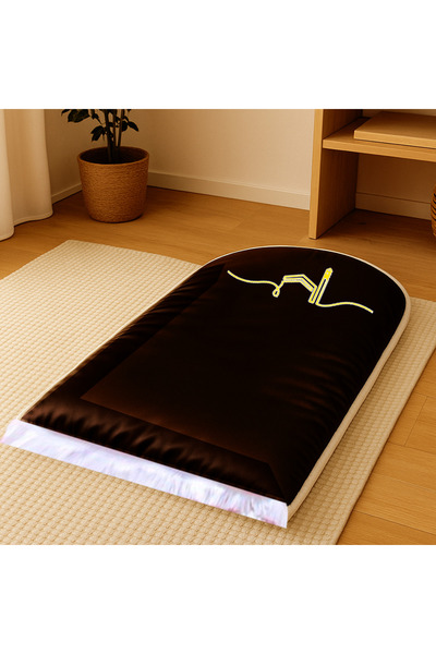 Carpetella 3 cm Orthopedic Sponge Satin Prayer Rug Does Not Hurt Knees Prayer Mat Non-Slip Leather Based
