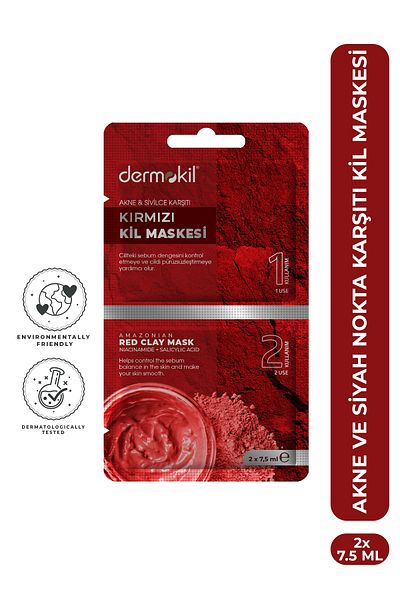 Dermokil Red Clay Mask (and Anti) 2 X 7.5 ml