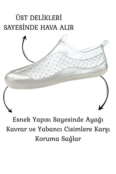 Cassy Senpa Unisex Διαφανή Θαλασσινά Παπούτσια Αντιολισθητικά Κοντέφ