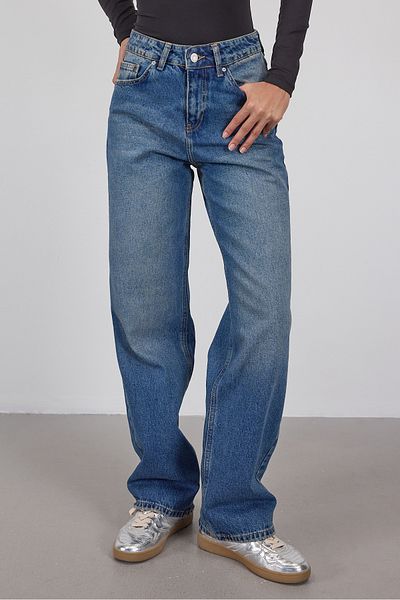 Addax Pantaloni blugi cu talie înaltă - PN8665-PNK