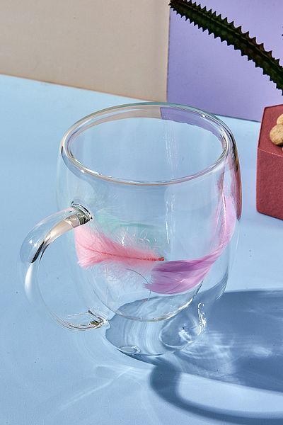Perotti Double Feather Double Wall Mug 350 ml