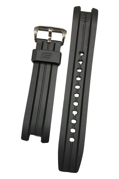 Casio Edifice Efr-528-1A Original Black Silicone Watch Band Strap