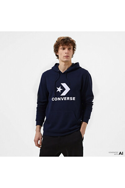 Converse Go To Pullover Unisex Lacivert Hoodie