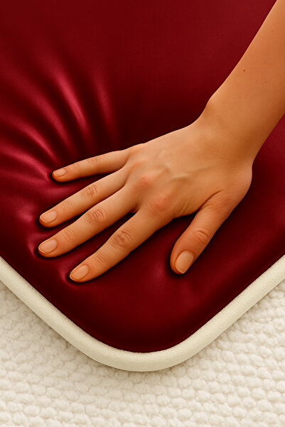 Carpetella 3 cm Orthopedic Sponge Satin Prayer Rug Does Not Hurt Knees Prayer Mat Non-Slip Leather Based