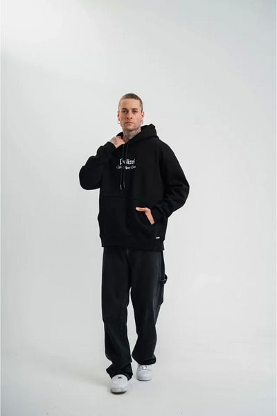 Silerra Polizei Premium Quality Hooded Digital Patch Sweatshirt - Black