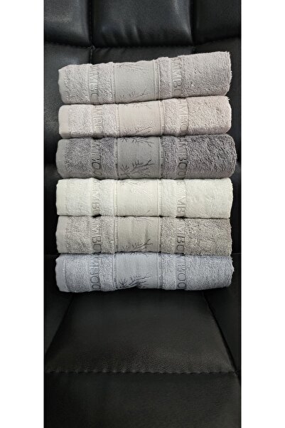 SelfyHome مجموعة مناشف الوجه المصنوعة من الخيزران مكونة من 6 قطع