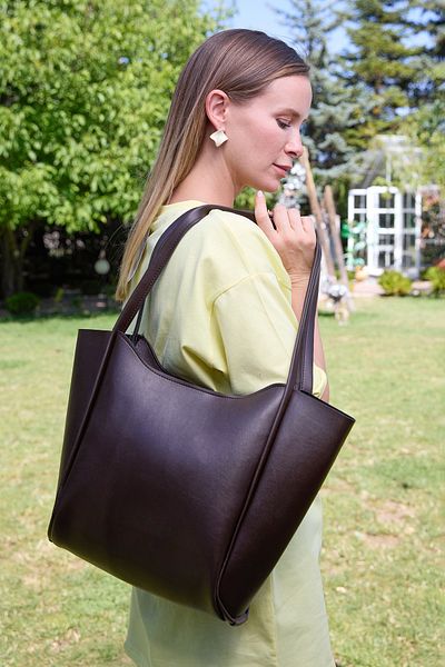 Fulla Moda Faux Leather Zippered Shoulder Bag