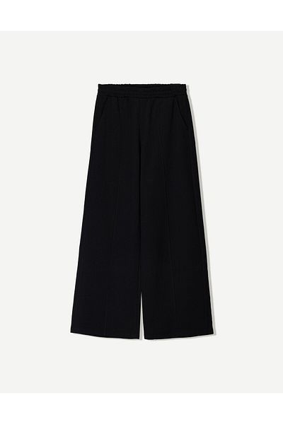 The Champ Clothing Pantaloni de damă cu picioare largi, croiți la comandă, din țesătură modal