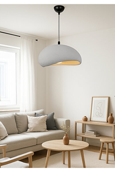 HOMİNG Homing Stone İskandinav Tarz Dokulu Avize Gri 241641