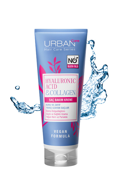 Urban Care Hyaluronic Acid and Collagen Dry Hair Treatment Cream - 250ml Vegan