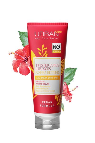 Urban Care Hibiscus & Shea Butter Kıvırcık ve Dalgalı Saçlara Özel Saç Bakım Şampuanı-sülfatsız-250ml