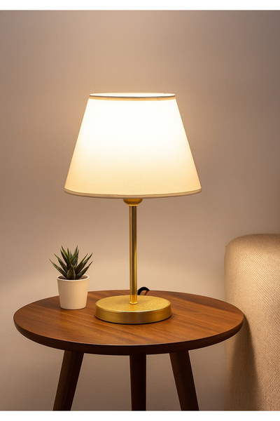 HOMİNG Lara Gold Body Lampshade Cream Ayd-1988