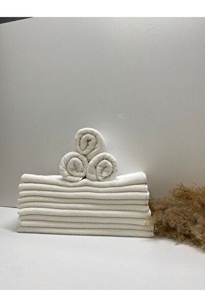 Durul Lüks El Yüz Otel Havlusu 6 Adet - 50x100 Cm - %100 Pamuk - Ağır Gramajlı