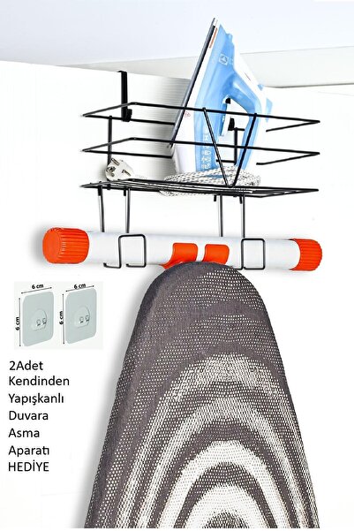 Lilya Home Asılabilir Kapı Arkası Duvara Monte Yapışkanlı Ütü Ve Ütü Masası A...