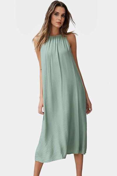 PayBuy Stylish Aerobin Woven Midi Dress Comfortable Casual Summer Special Design Quality Craftsmanship