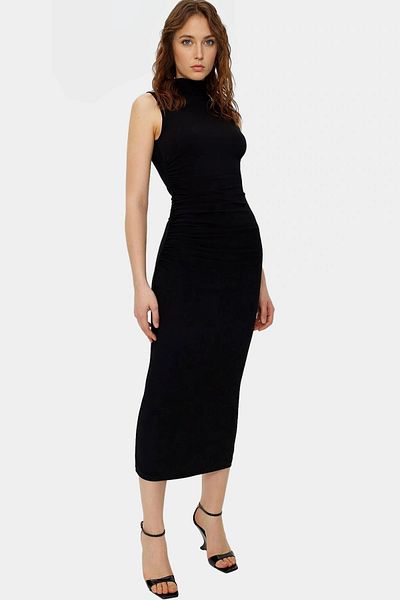 PayBuy Maxi Dress Bodycon Mold Knitted Fabric Daily Casual Style Trend Design Long Lasting Comfortable Use
