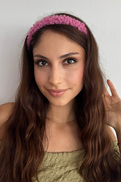 TAKIŞTIR Розова плюшена корона