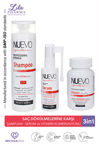 Nuevo Signature Şampuan Serum Vitamin Set 3 Ürün 1 Arada