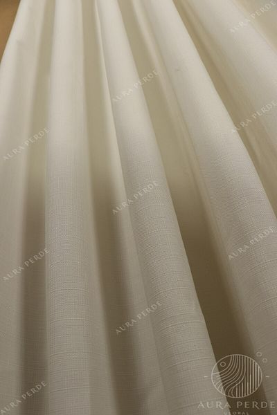 Fluiana Ecru Linen Background Curtain-Top Quality Linen Blackout Background Curtain-Straight Sewing-40 Color Options