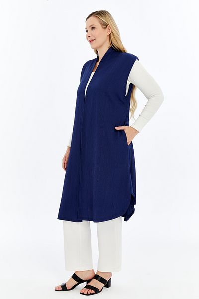 Laden Plus Size Summer Spring Women's Large Size Mother Thin Long Vest with Accessories