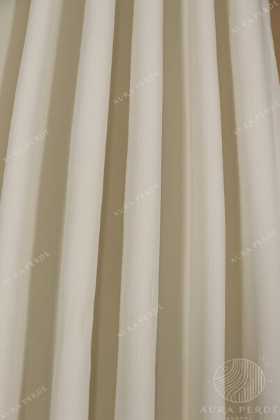 Fluiana Ecru Linen Background Curtain-Top Quality Linen Blackout Background Curtain-Straight Sewing-40 Color Options