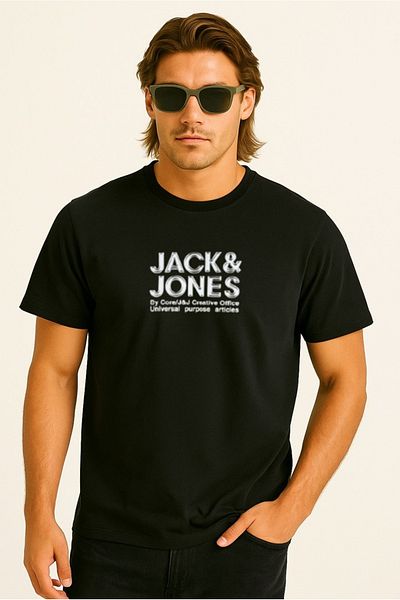 Jack & Jones Ανδρικό μπλουζάκι με στρογγυλή λαιμόκοψη Jack&jones Dynamic Branding Crew Neck