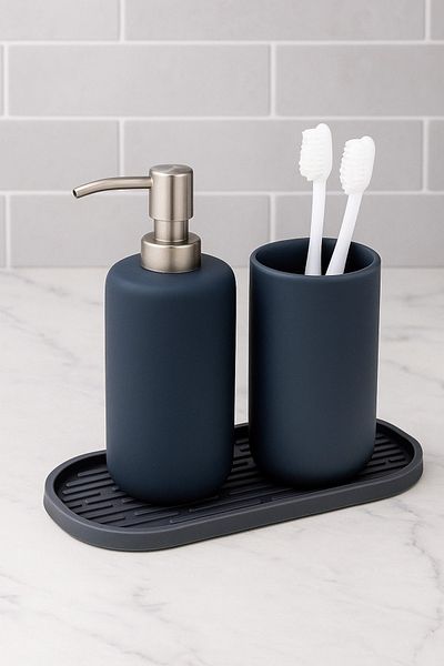 Rotanev Oval Silicone Oil Pot Oil Stand Base Multi-Purpose Organizer Presentation Soap Dish Base