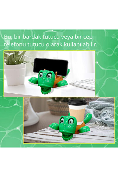 Generic Komik Animasyonlu Kaplumbağa Bardak Tutucu – Eğlenceli ve Yaratıcı Tasarım
