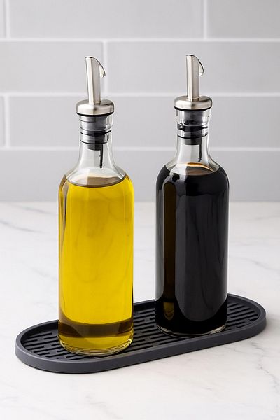 Rotanev Oval Silicone Oil Pot Oil Stand Base Multi-Purpose Organizer Presentation Soap Dish Base