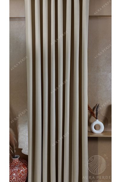 Fluiana Linen Background Curtain - Top Quality Linen Blackout - Counter Tepetakım 40 Color Options