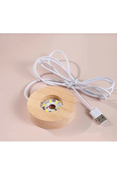 Vefa Lighted Wooden Glass Globe with Decorative Milky Way Design