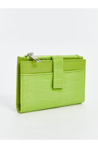 LC Waikiki LCW ACCESSORIES Leather Look Crocodile Patterned Women's Wallet