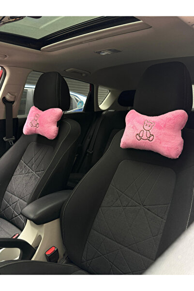 KidHug Oto Araç Yastığı Nakışlı Boyun Yastığı 2 ADET BadBear - Ortopedik Konfor