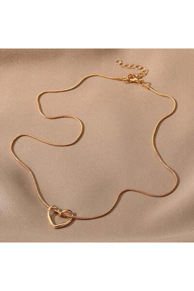 Misens Women's Heart Love Knot Necklace