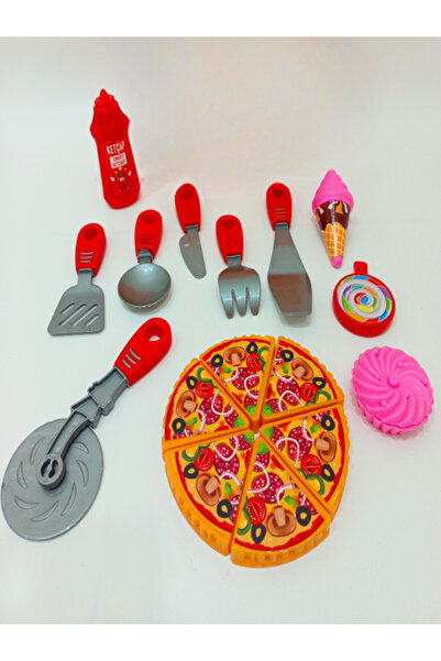 a v d a 16 Parça Büyük Boy Yemek Seti - Pizza Seti