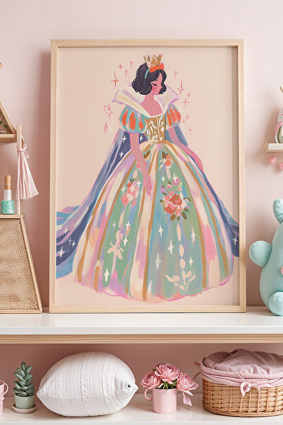 HİGUERA Θέμα Πριγκίπισσας - Πριγκίπισσα Κοριτσίστικο Δωμάτιο με Πολύχρωμο Φόρ...