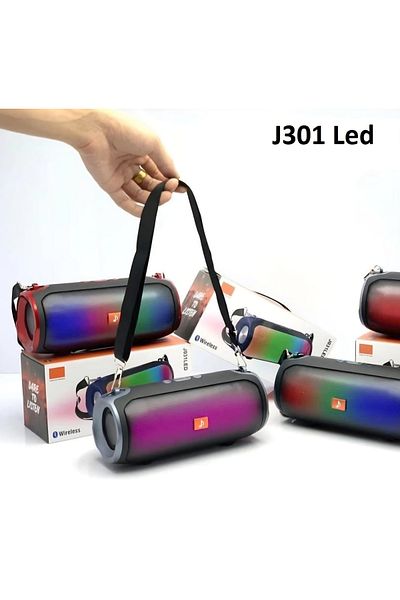 OEM Portable Speaker, J031 LED RGB Lights Powerbank 18W PMPO USB/AUX