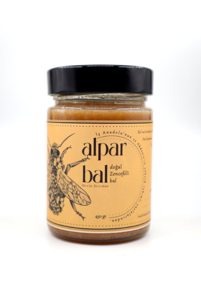 ALPAR BAL Alpar Bal Zencefilli Doğal Bal 450 G