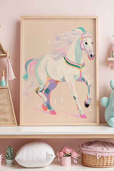 HİGUERA Θέμα Princess - Παραμύθι σε παστέλ χρώματα Λευκό Αλόγο Κοριτσίστικο Δ...