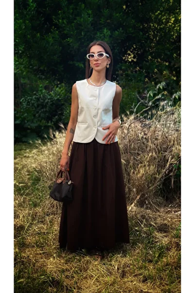 NK Beige Buttoned Vest
