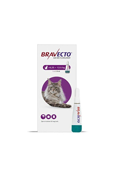 VET Bravecto- Spot-On 6.25-12.5 Kg Kediler için Damla :2026 2. Ay 4.ay