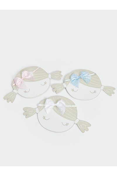 LC Waikiki LCW baby Basic Bow Detailed Baby Girl Hair Band 3-Piece