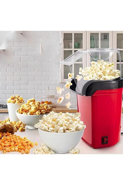 Generic آلة صنع الفشار المنزلية آلة صنع الفشار الخالية من الزيت آلة صنع الفشار الكهربائية بالهواء الساخن آلة صنع الذرة العملية