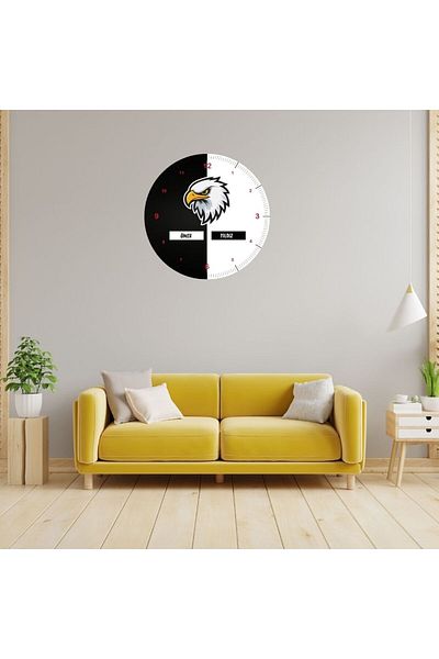 Çılgıntrend Glass Wall Clock for Fans – Take Team Spirit to the Walls!