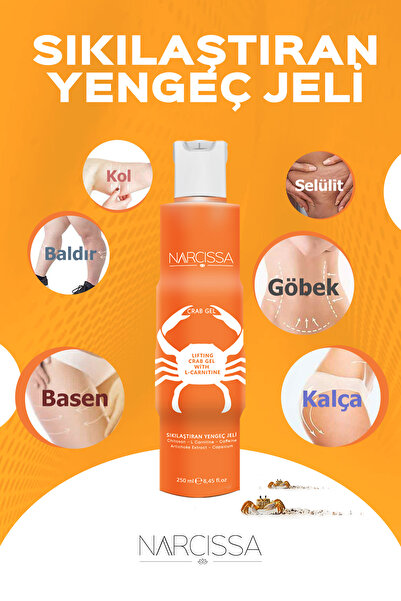 Narcissa 2 Adet - Sıkılaştırıcı Yengeç Jeli, Selülit Ve Çatlak Giderici Jel 250ml