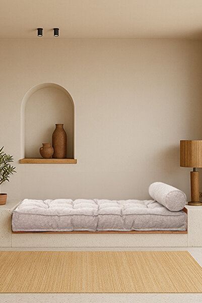 Homedius Sofa Buklet Kapitoneli Yer-Sedir Minderi