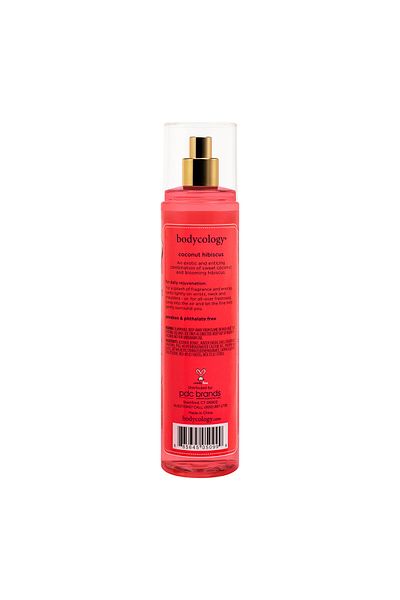 Bodycology رذاذ عطر جوز الهند والكركديه 237 مل - رذاذ للجسم برائحة الزهور المنعشة