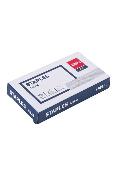 Deli Deli ET70110 Staples - 53/8, Silver, 1000pcs - ideal for everyday stapling tasks