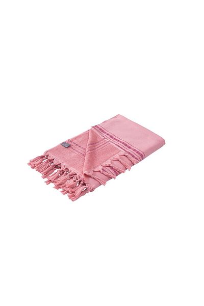 Sevim Πετσέτα Peshtemal από βαμβάκι Dusty Rose 90x170 cm - Μαλακή και απορροφητική στο νερό
